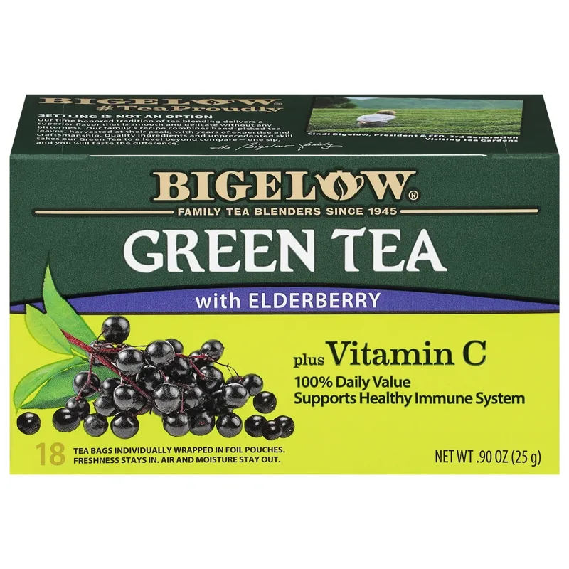 Bigelow Tea Green Tea with Elderberry Plus Vitamin C