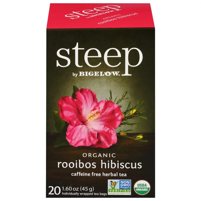 Bigelow Tea organic rooibos hibiscus herbal tea