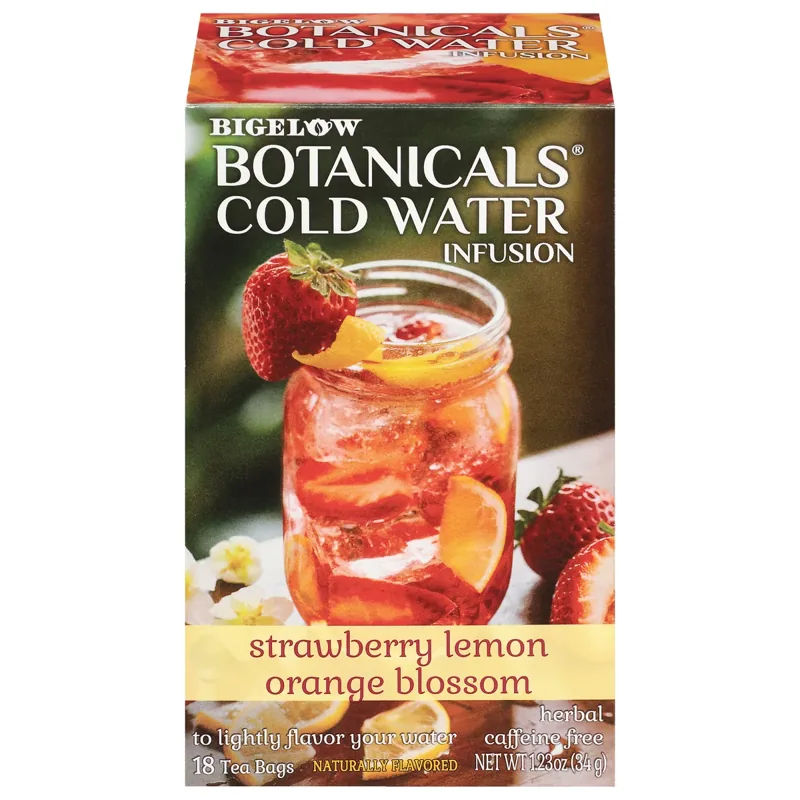 Bigelow Tea Strawberry Lemon Orange Blossom Cold Water Infusion