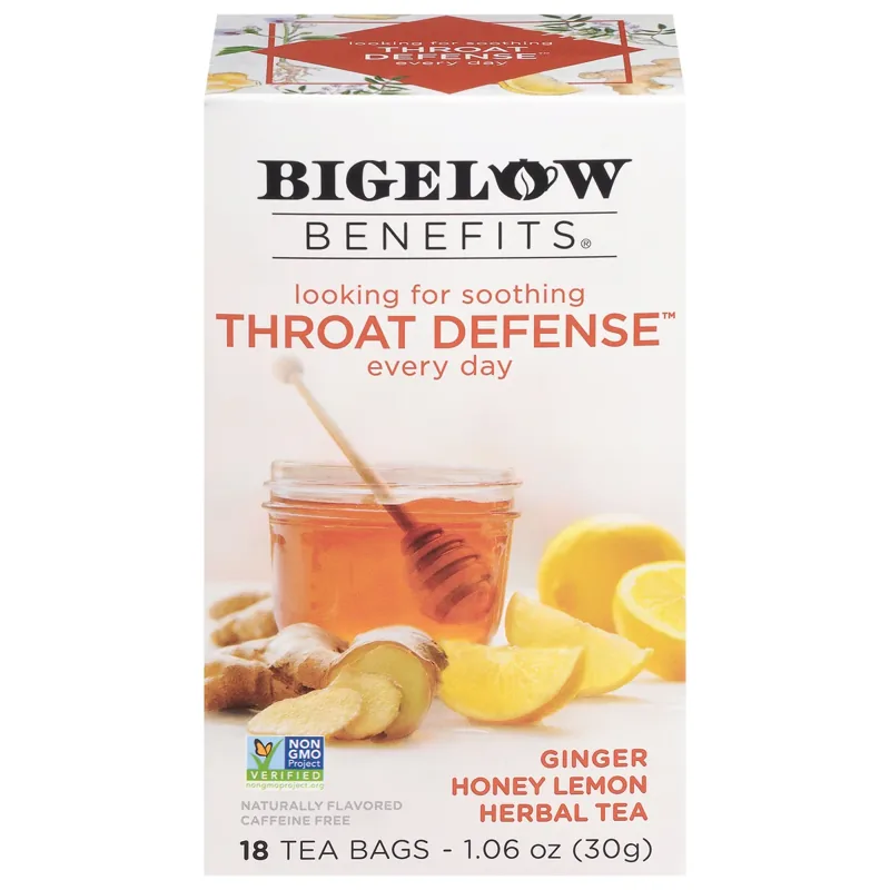 Bigelow Tea Throat Defense Ginger Honey Lemon Herbal Tea