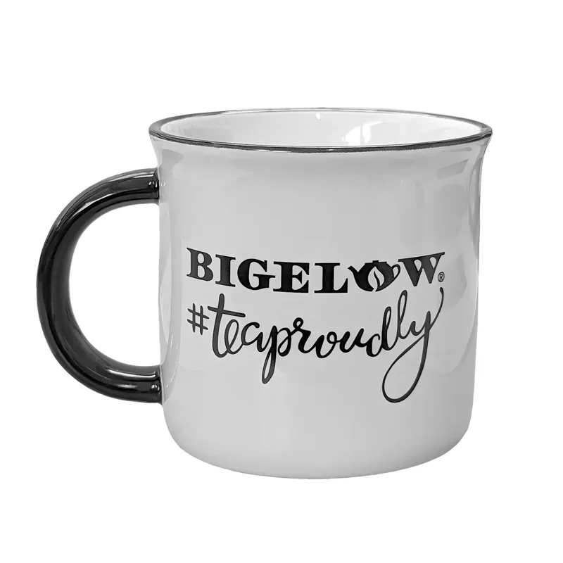 Bigelow Tea White with Black Handle #TeaProudly Mug