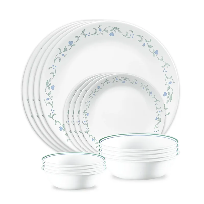 Corelle Country Cottage 16-piece Mugless Dinnerware Set, Service for 4