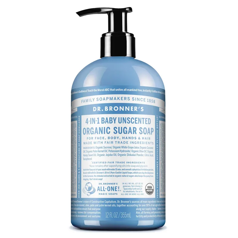 Dr. Bronner's Unscented - Organic Sugar Soaps