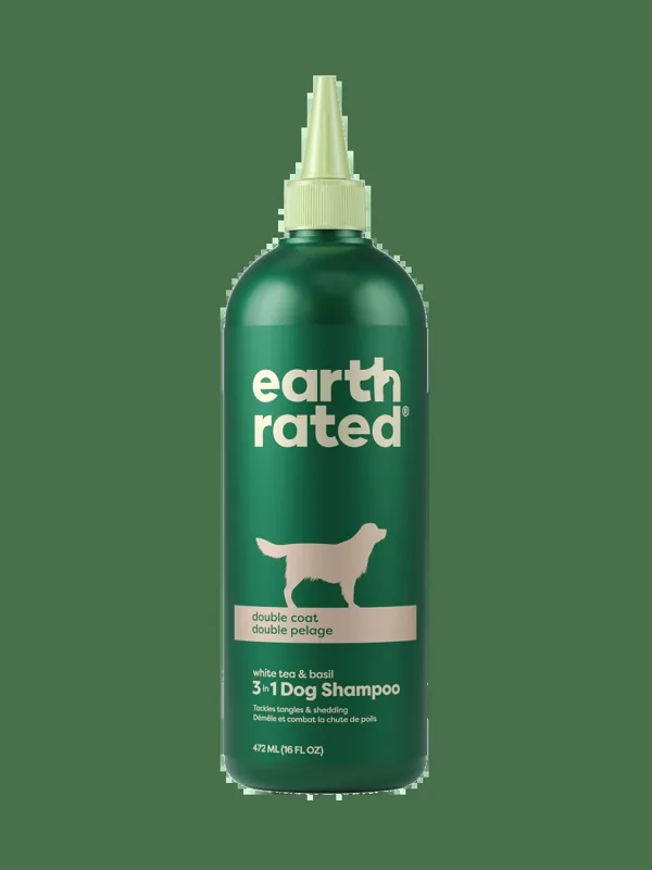 Earth Rated Deshedding 3-in-1 Dog Shampoo - Loosens, Strengthens & Nourishes