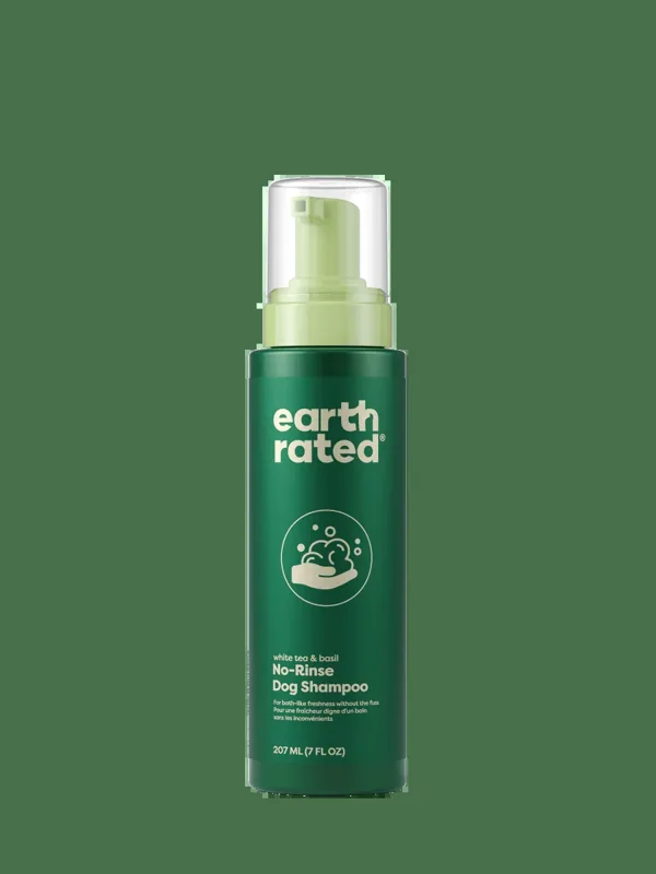 Earth Rated No-Rinse Dog Shampoo - Waterless Foam Cleanser For All Coats