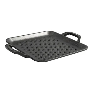 Lodge Chef Collection 11 Inch Cast Iron Square Grill Topper