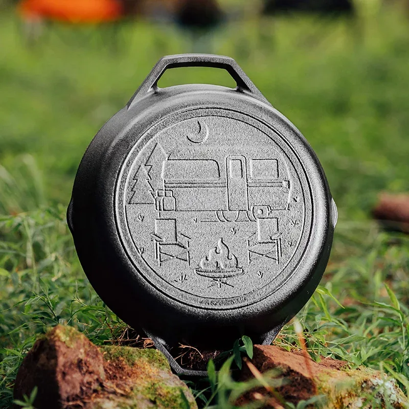 Lodge Wanderlust 10.25 Inch Cast Iron Dual Handle Camper Pan