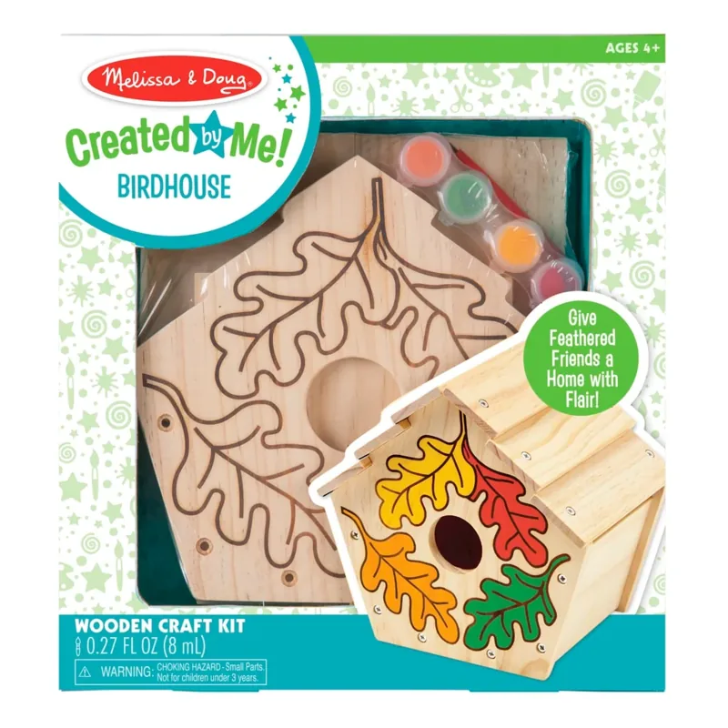 Melissa & Doug Created by Me! Birdhouse Wooden Craft Kit