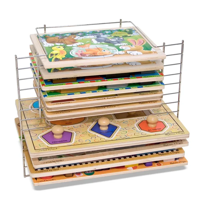 Melissa & Doug Deluxe Wire Puzzle Rack