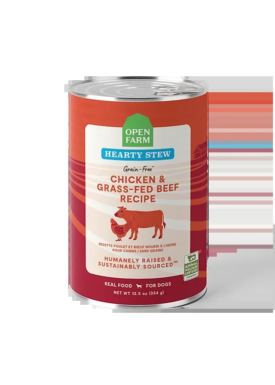 Open Farm Chicken & Grass-Fed Beef Hearty Stew Wet Dog Food