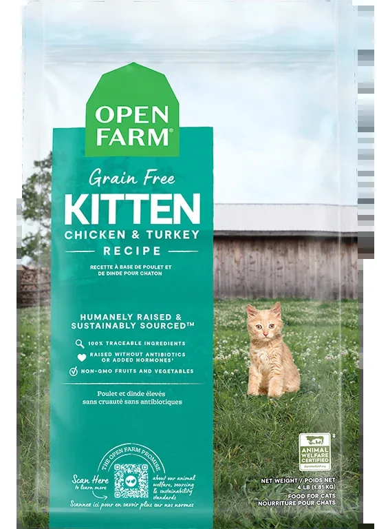 Open Farm Chicken & Turkey Grain-Free Kitten Kibble