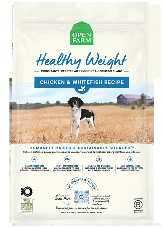 Open Farm Chicken & Whitefish Healthy Weight Dog Kibble