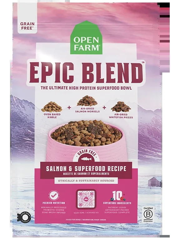 Open Farm Epic Blend Salmon & Superfood Grain-Free Dog Kibble