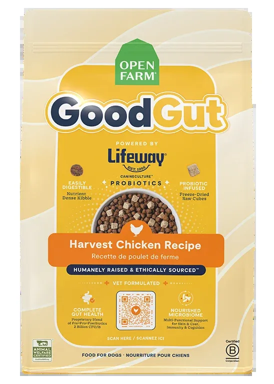 Open Farm GoodGut Harvest Chicken Dog Kibble