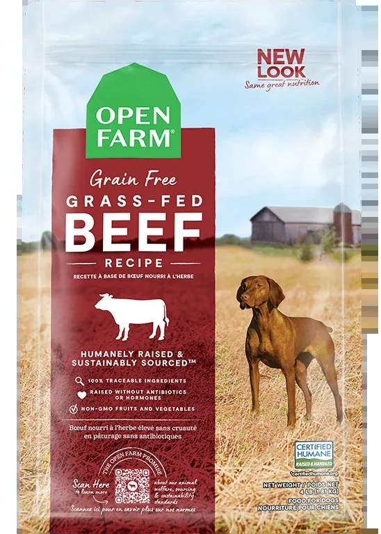 Open Farm Grass-Fed Beef Grain-Free Dog Kibble