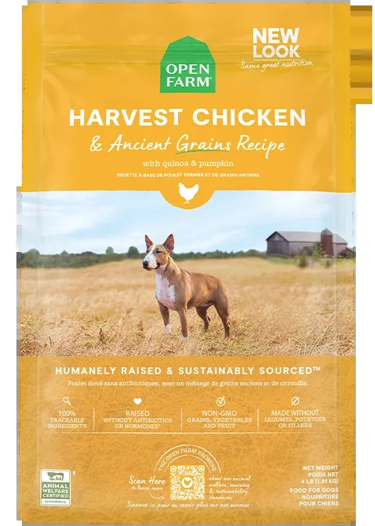 Open Farm Harvest Chicken & Ancient Grains Dog Kibble