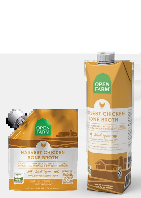 Open Farm Harvest Chicken Bone Broth for Cats