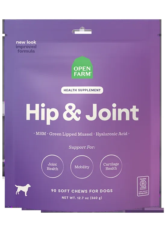 Open Farm Hip & Joint Supplement Chews for Dogs