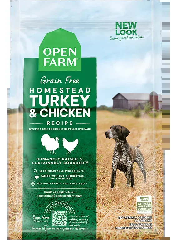 Open Farm Homestead Turkey & Chicken Grain-Free Dog Kibble