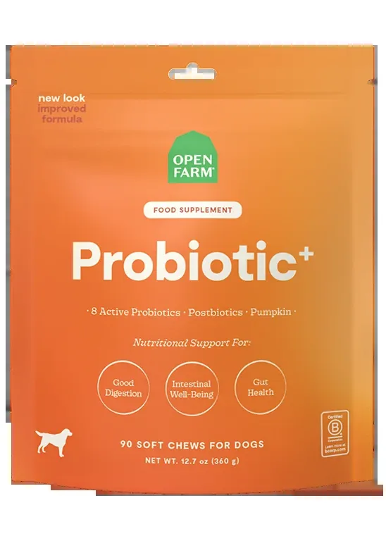 Open Farm Probiotic Supplement Chews for Dogs