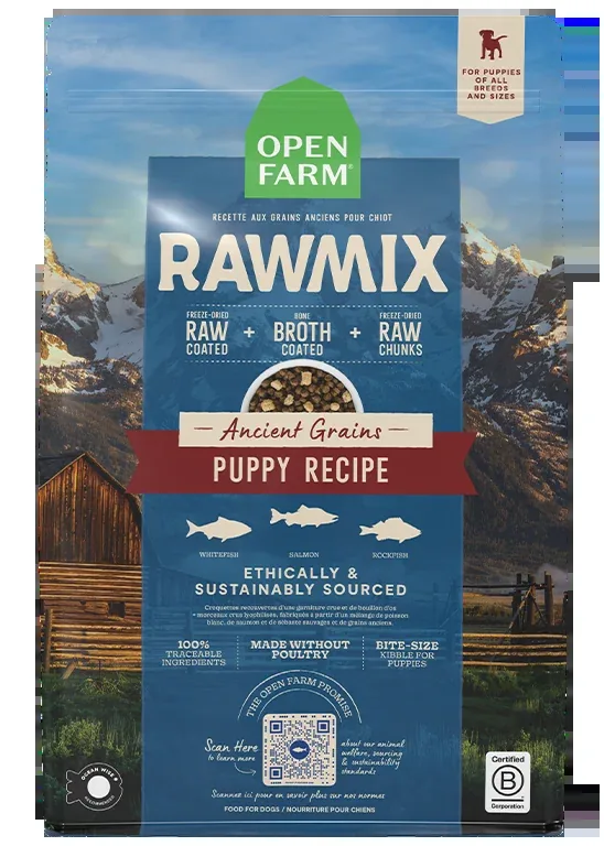 Open Farm RawMix Ancient Grains Puppy Kibble