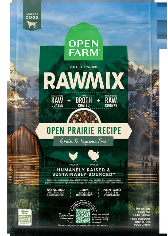 Open Farm RawMix Open Prairie Grain-Free Dog Kibble