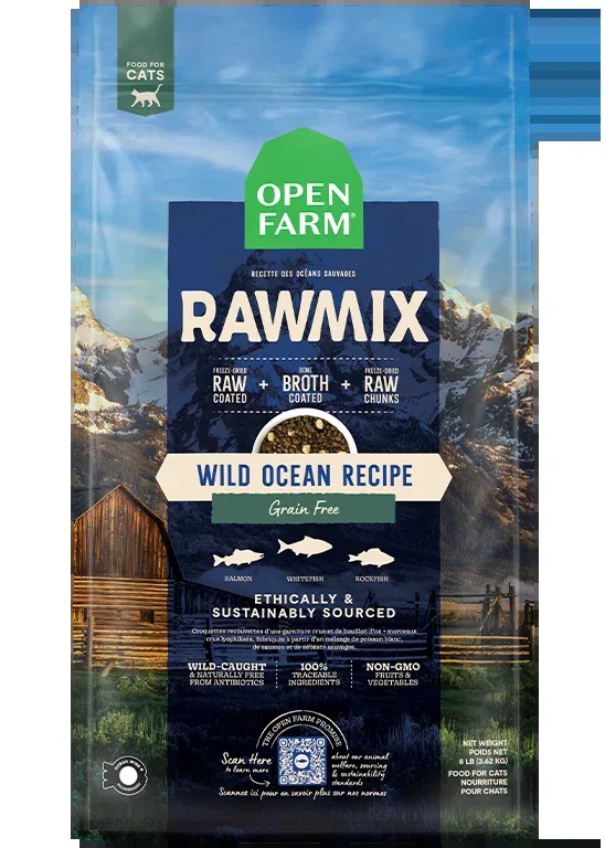 Open Farm RawMix Wild Ocean Grain-Free Cat Kibble