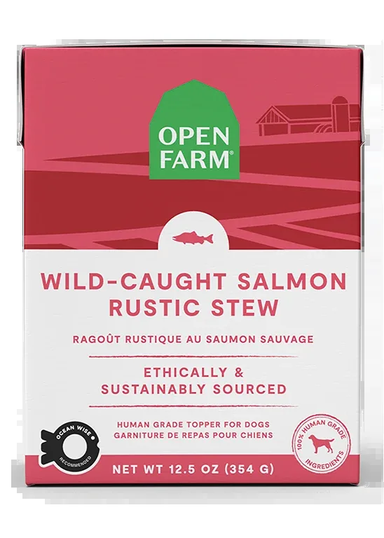 Open Farm Wild-Caught Salmon Rustic Stew Topper for Dogs