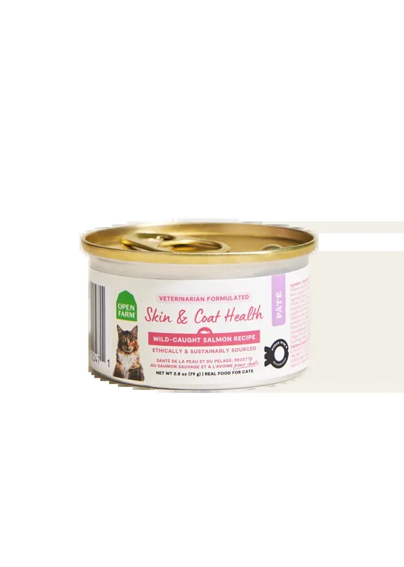 Open Farm Wild-Caught Salmon Skin & Coat Health Pâté for Cats