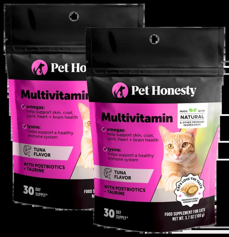 PetHonesty Dual Texture Multivitamin for Cats 2-Pack (Tuna Flavor)