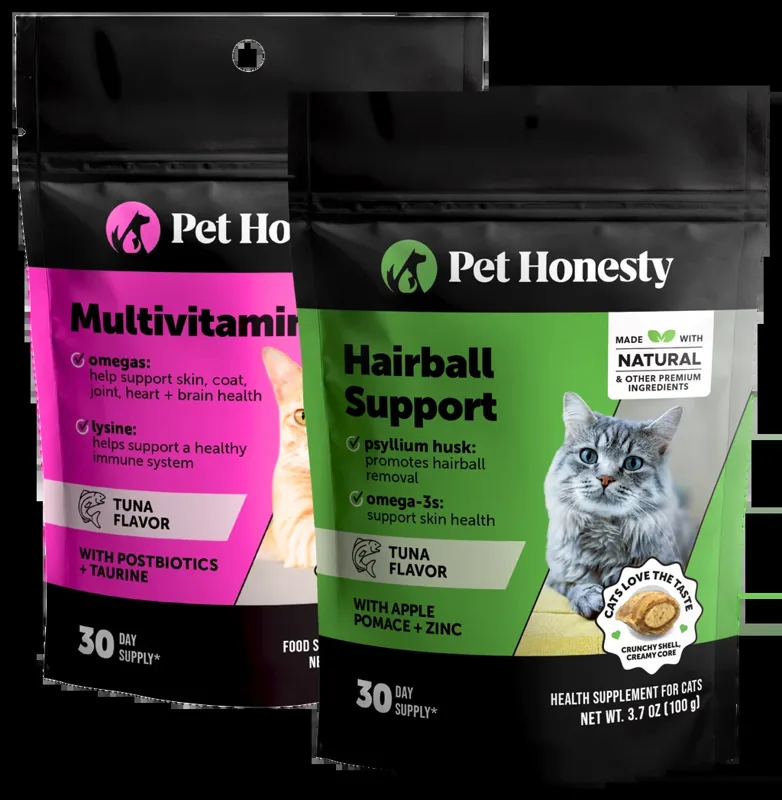 PetHonesty Dual Texture Multivitamin + Hairball Bundle (Tuna Flavor)