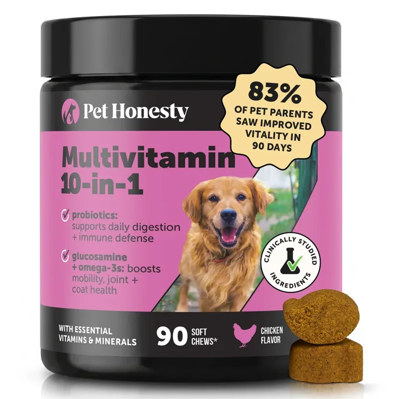 PetHonesty Multivitamin 10-in-1 Chews for Dogs (Chicken Flavor)