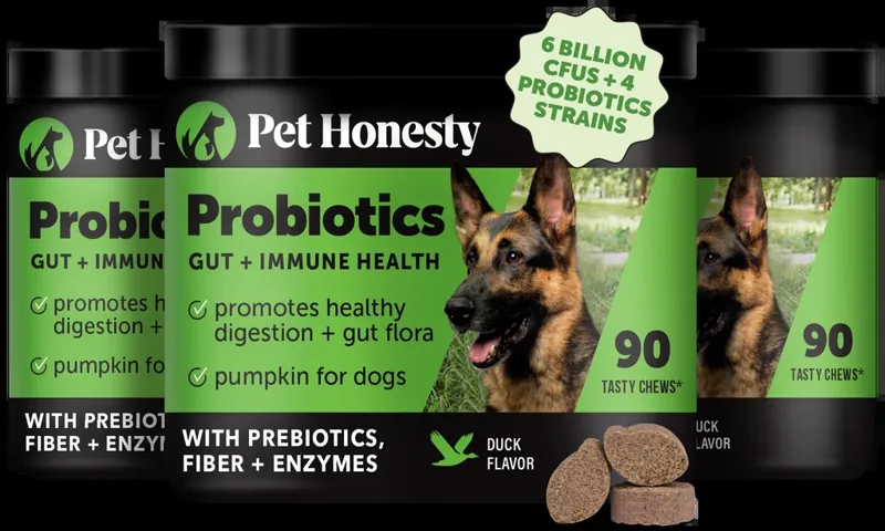 PetHonesty Probiotics Gut + Immune Health 3-Pack (Duck Flavor)