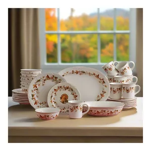 Pfaltzgraff Autumn Berry Service for 8 with Serveware