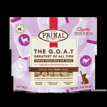Primal Freeze-Dried Raw Cat Treats - The G.O.A.T.