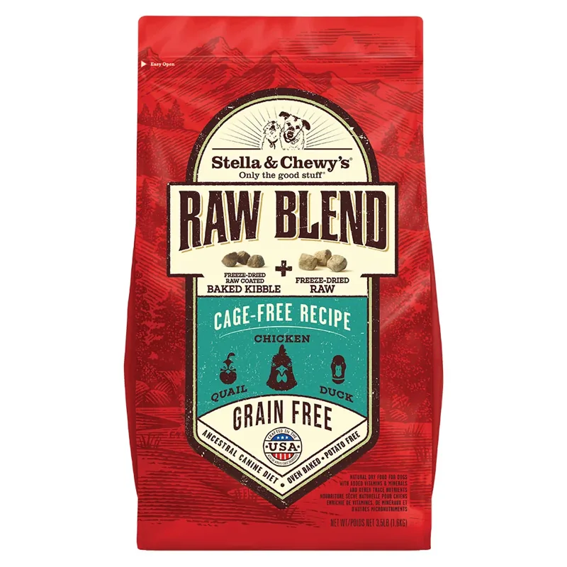 Stella & Chewy's Cage-Free Raw Blend Kibble for Dogs