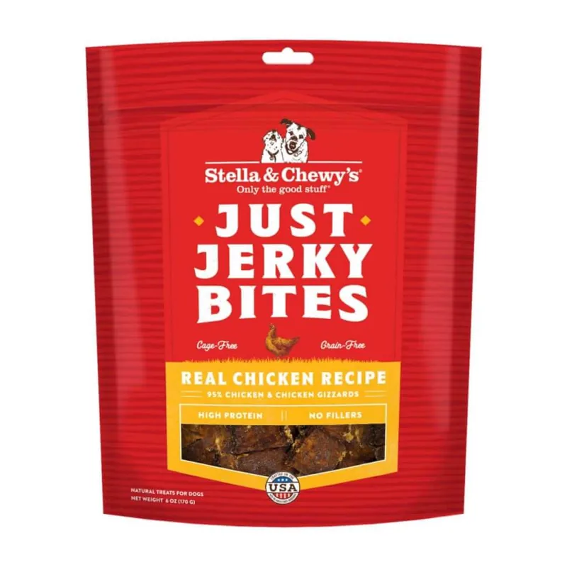 Stella & Chewy's Just Jerky Bites Real Chicken Recipe for Dogs