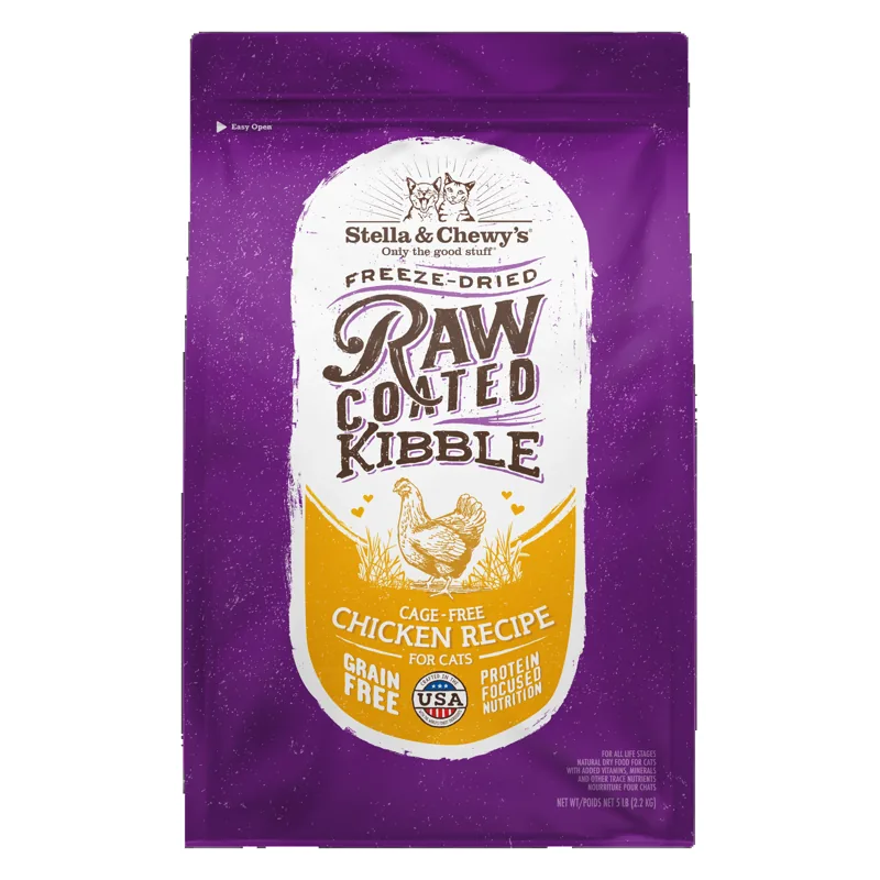 Stella & Chewy's Raw Coated Kibble Cage-Free Chicken Recipe for Cats