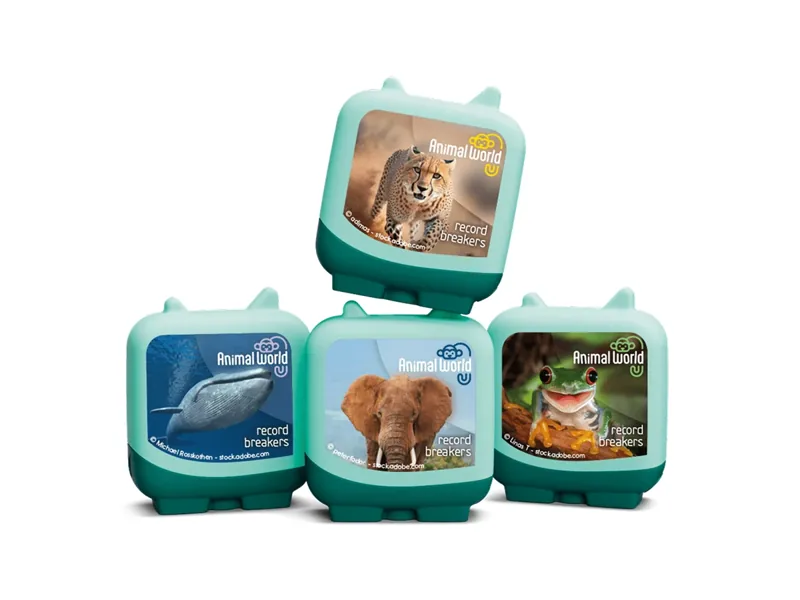 Tonies Animal World Record Breakers Pocket Tonies - 4 Pack