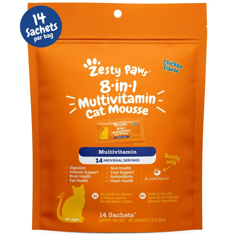 Zesty Paws 8-in-1 Multivitamin Cat Mousse