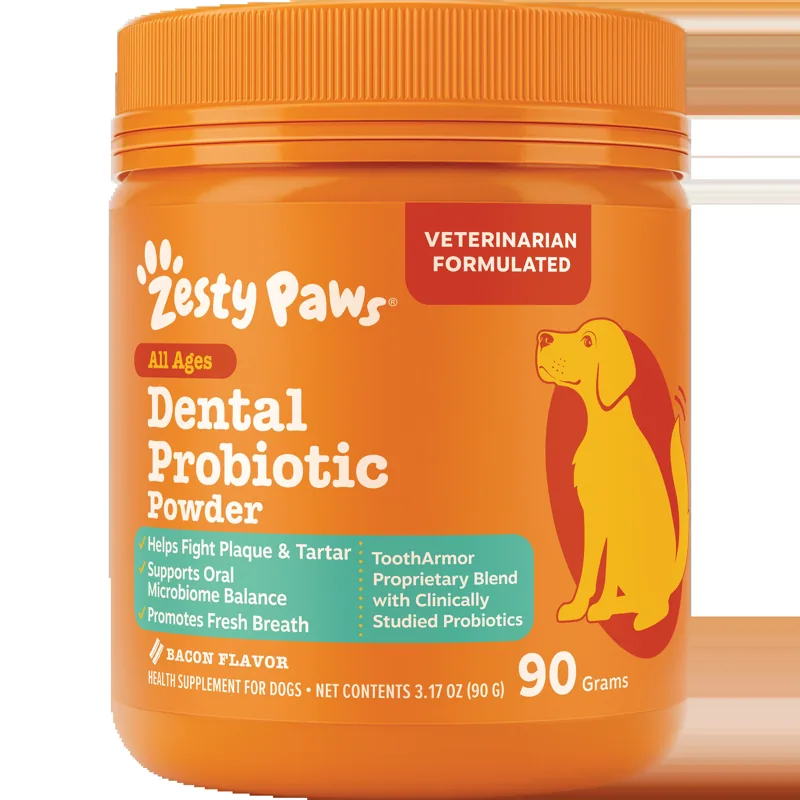 Zesty Paws Dental Probiotic Powder for Dogs