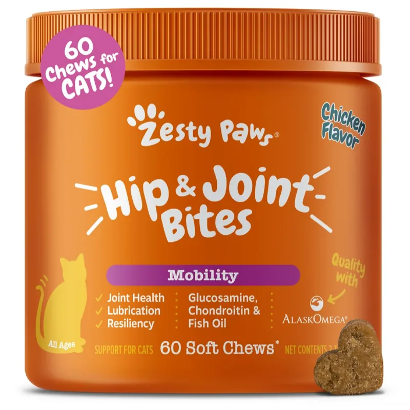 Zesty Paws Hip & Joint Bites for Cats