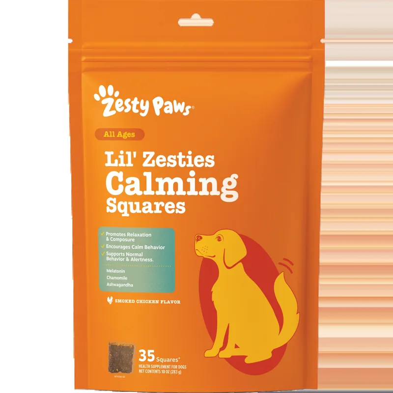 Zesty Paws Lil' Zesties Calming Squares for Dogs