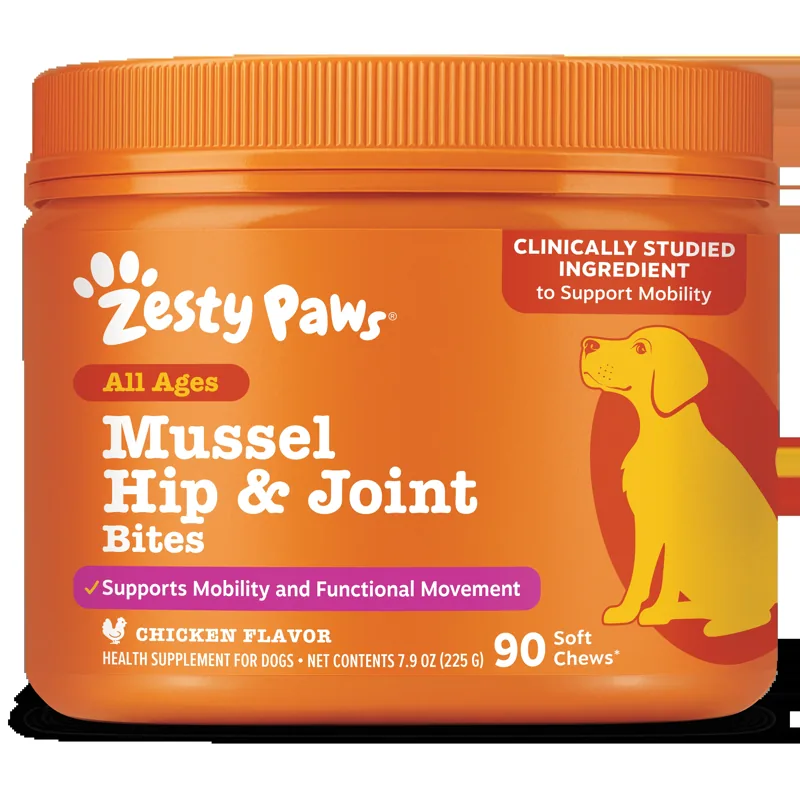 Zesty Paws Mussel Hip & Joint Bites for Dogs