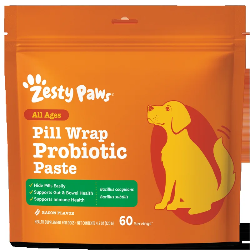 Zesty Paws Pill Wrap Probiotic Paste for Dogs
