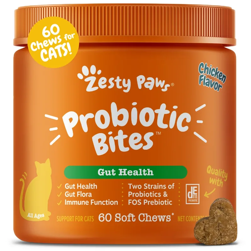 Zesty Paws Probiotic Bites For Cats