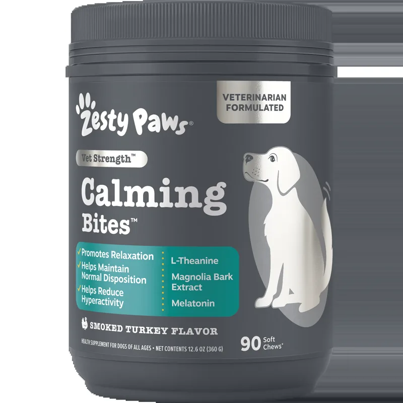 Zesty Paws Vet Strength Calming Bites for Dogs